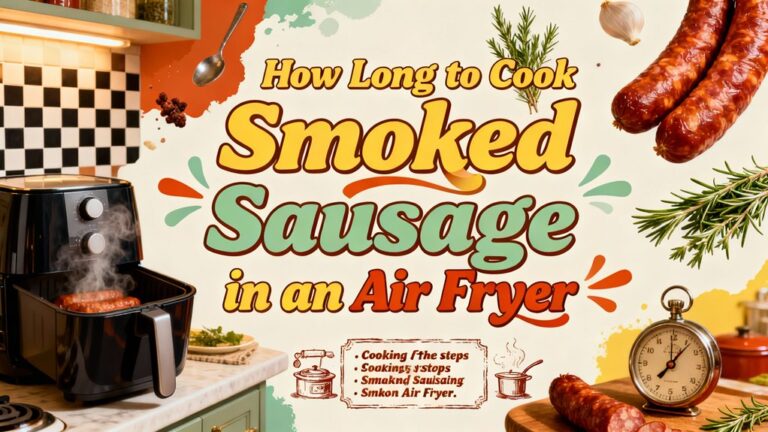 air fry smoked sausage quickly