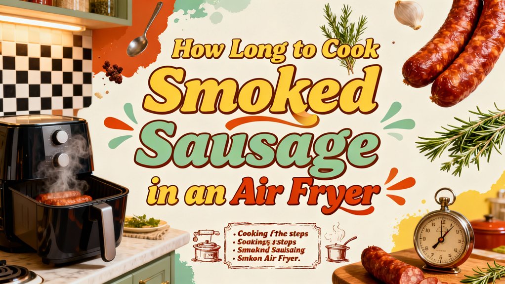air fry smoked sausage quickly