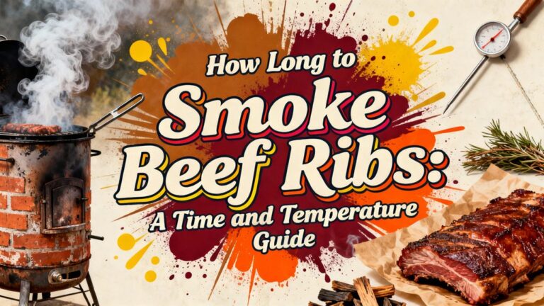 beef ribs smoking time temperature