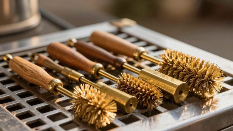 brass grill brushes simplify cleanup