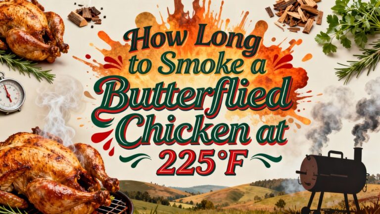 butterflied chicken smoked at 225 f