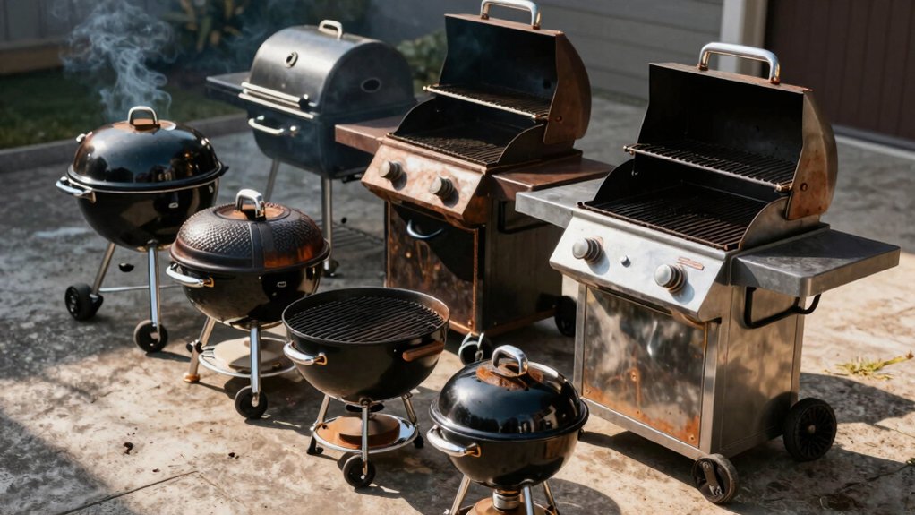 charcoal grill with smoker options