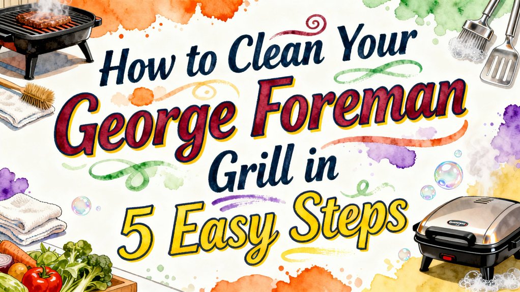 clean george foreman grill easy steps