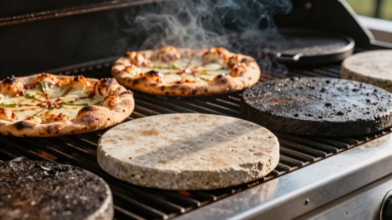 crispy pizza on propane grills