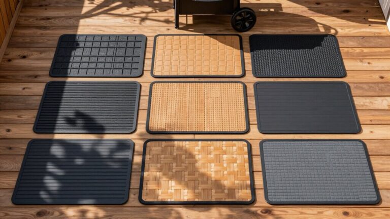 deck protection bbq grill floor mats