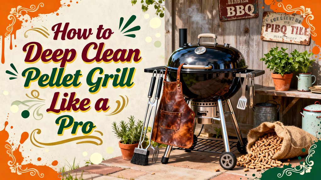 deep clean pellet grill thoroughly