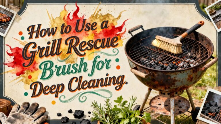 deep cleaning grill rescue brush