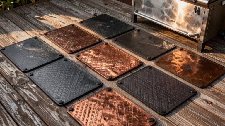 fireproof grill mats protect deck