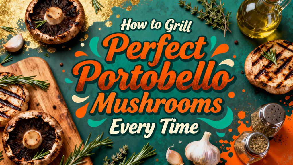flavorful juicy grilled portobello mushrooms