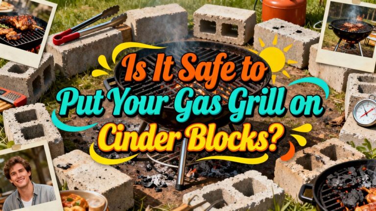 gas grill cinder blocks safety concern