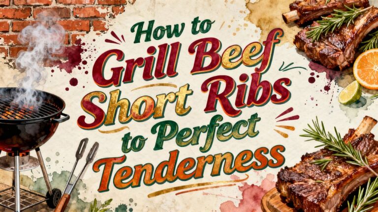 grill beef short ribs tenderly