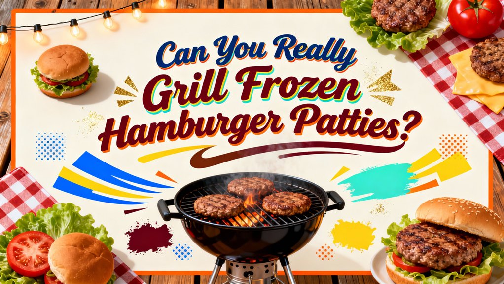 grill frozen hamburger patties possibly
