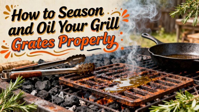grill grates seasoning and oiling guidance