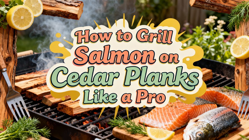 grill salmon on cedar planks