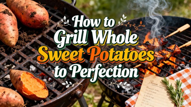 grill whole sweet potatoes perfectly