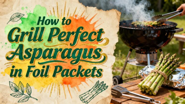 grilled asparagus in foil packets