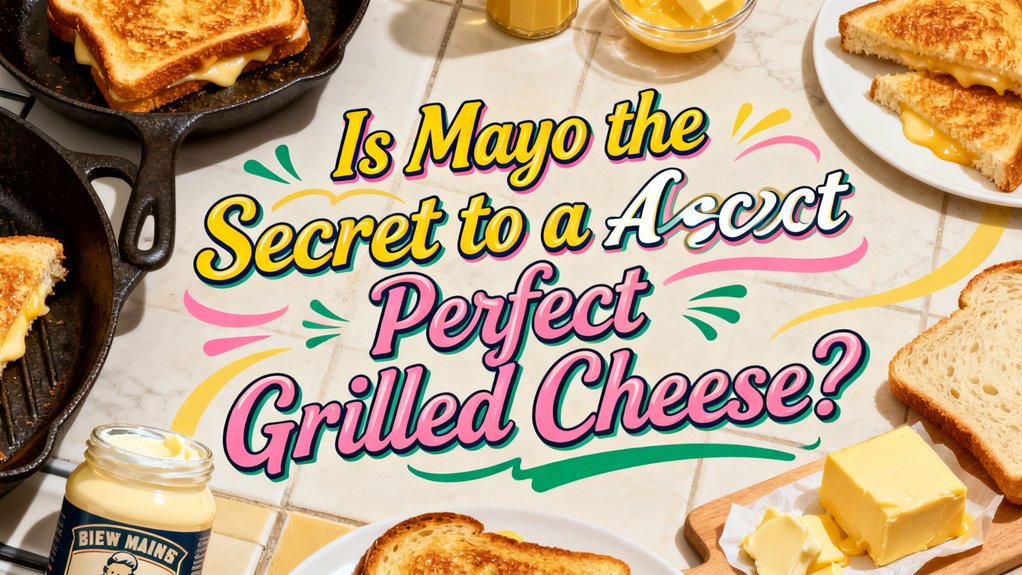 grilled cheese perfection with mayo