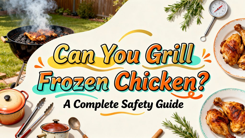 grilling frozen chicken safely possible