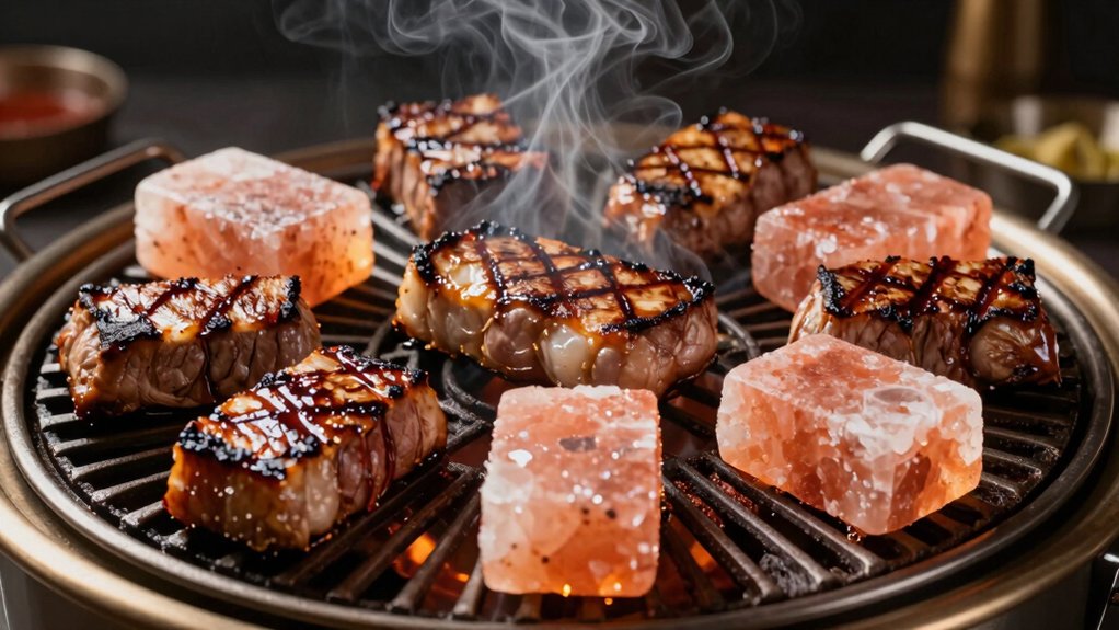 grills with salt block seared flavors