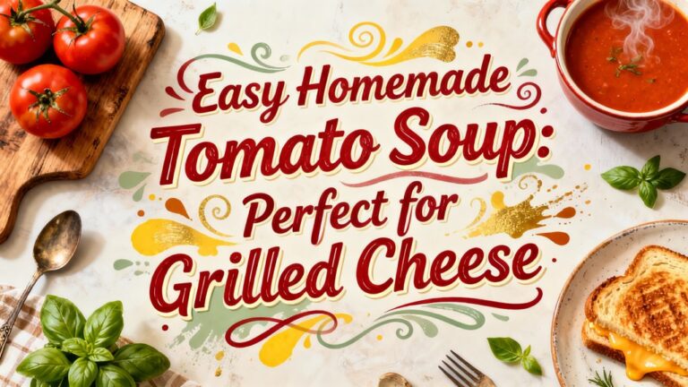 homemade tomato soup for grilled cheese