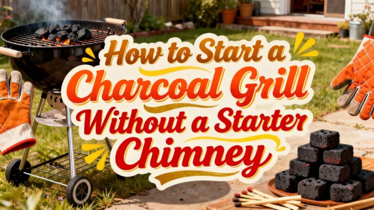 ignite charcoal grill without chimney