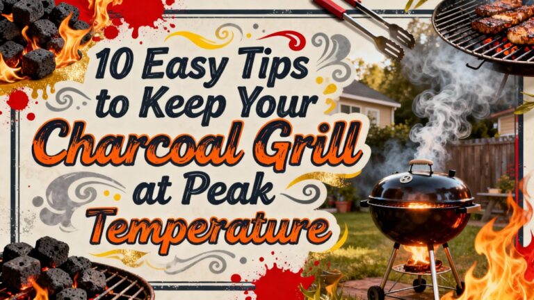 maintain charcoal grill temperature efficiently