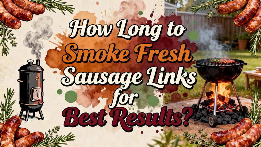 optimal smoking duration for fresh sausages