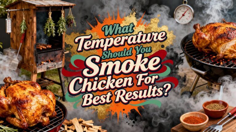 optimal smoking temperature chicken preparation