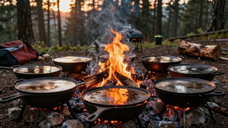 outdoor campfire flat top grills