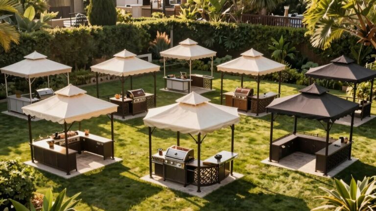 outdoor entertaining grill gazebo awning