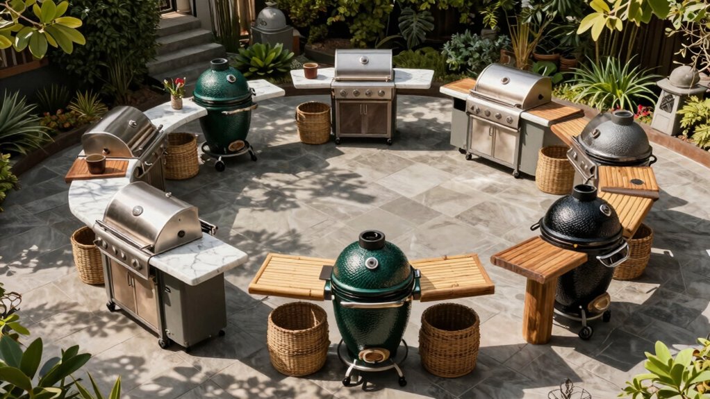 outdoor grill station transformation patio