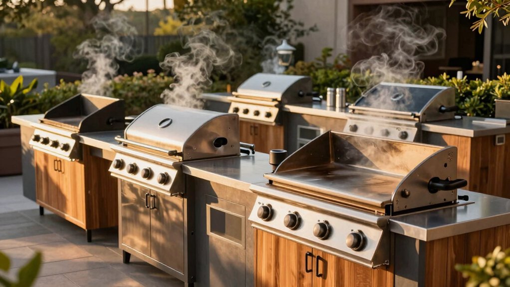 outdoor kitchens pellet grill blackstone