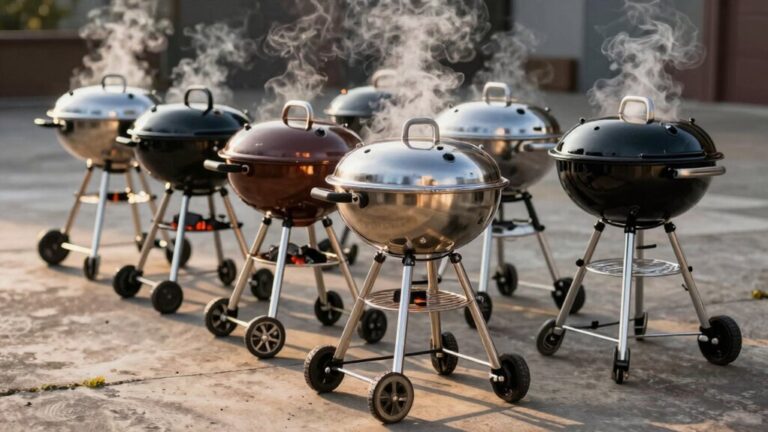 portable charcoal grills with wheels