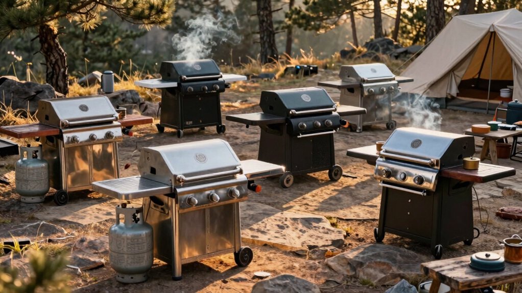 portable gas grills transform campsites