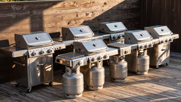 portable gas grills with side burner