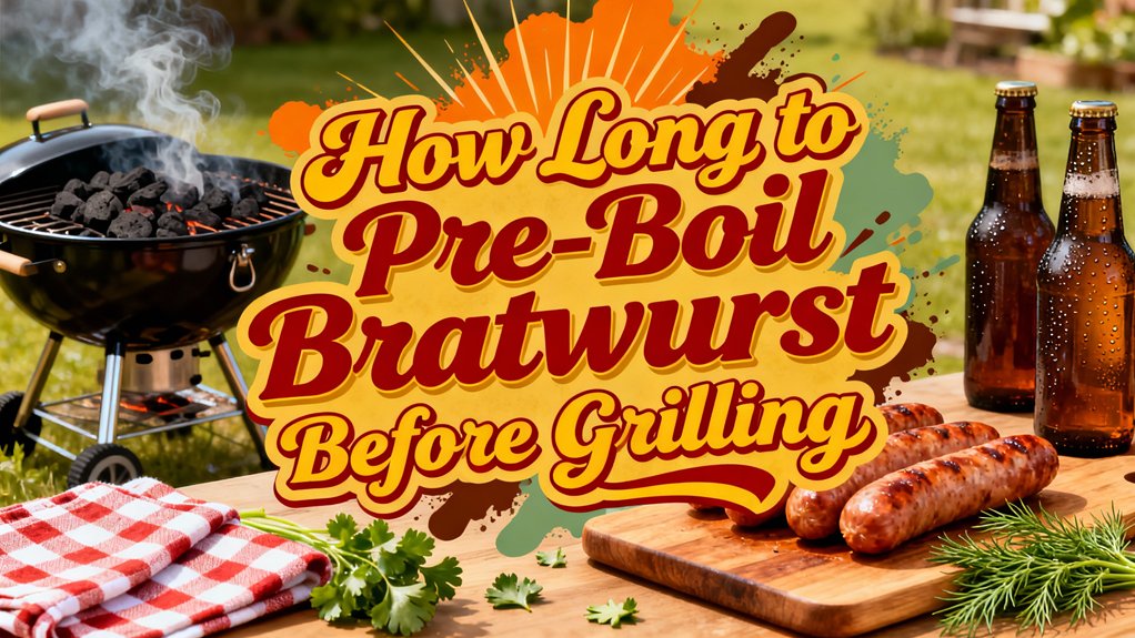 pre boil bratwurst before grilling