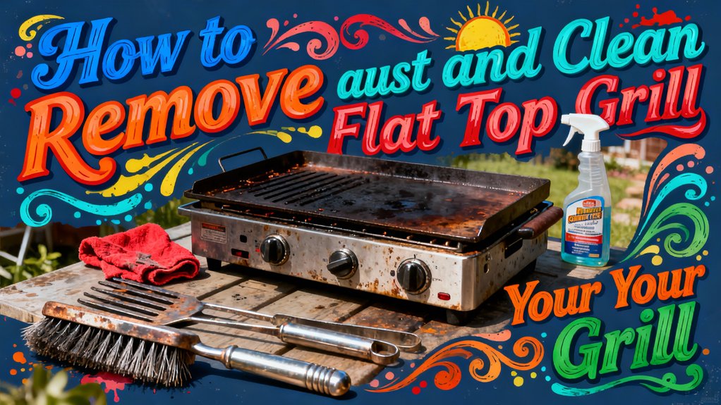 remove rust clean flat top grill