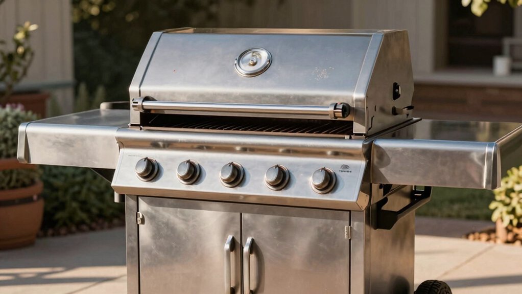 robust six burner gas grill rotisserie