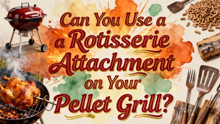 rotisserie attachment pellet grill usage