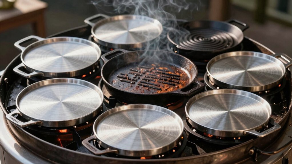 round griddles maximize weber cooking space