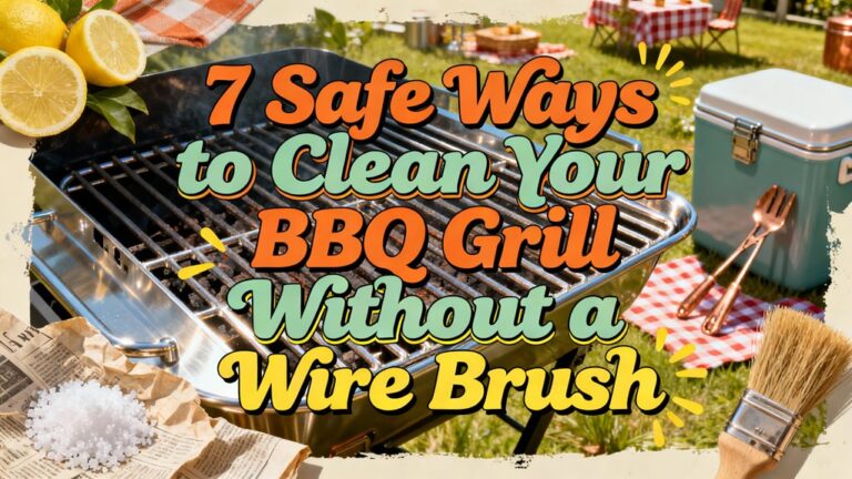 safely clean bbq grill without wire