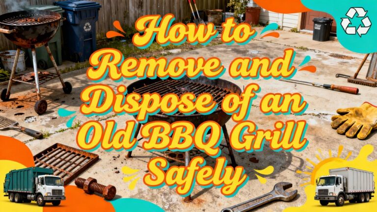 safely dispose old barbecue grill