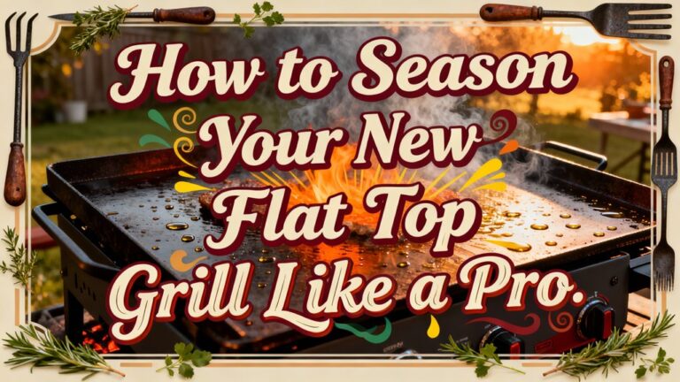 seasoning flat top grill expertly