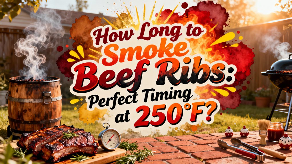 smoke beef ribs at 250 f