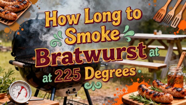 smoke bratwurst at 225 degrees