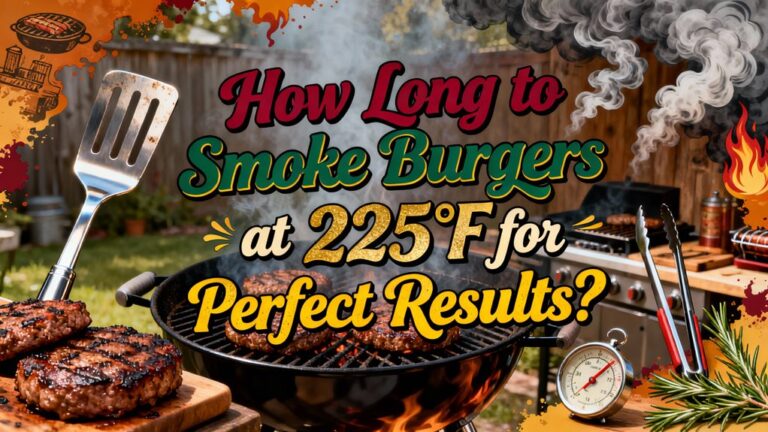 smoke burgers at 225 f for perfection