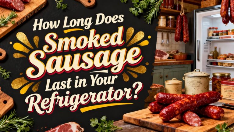 smoked sausage refrigerator shelf life query