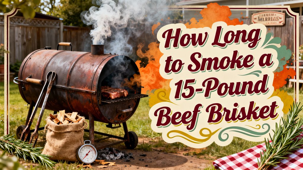 smoking a 15 pound beef brisket