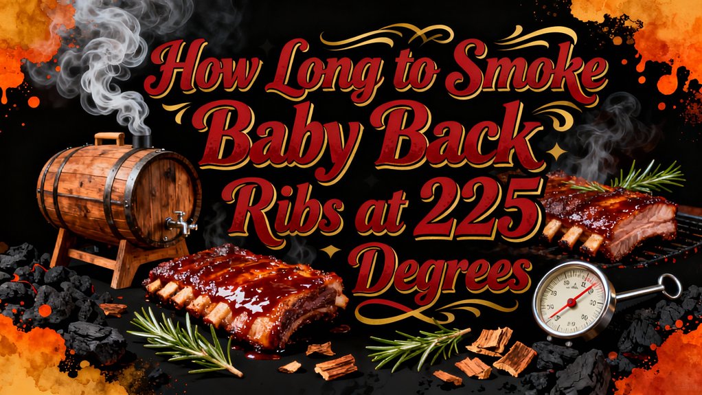 smoking baby back ribs at 225