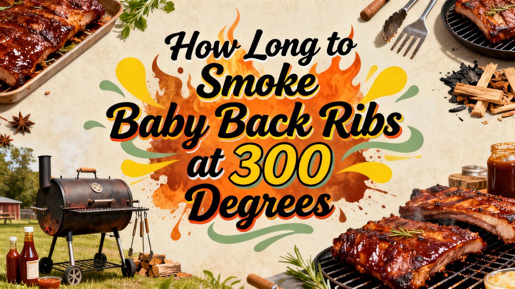 smoking baby back ribs time